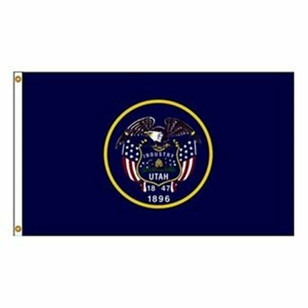 Ss Collectibles 4 ft. X 6 ft. Nyl-Glo Utah Flag SS165093